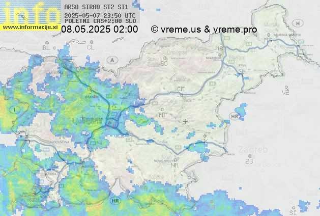 Radarska karta padavin