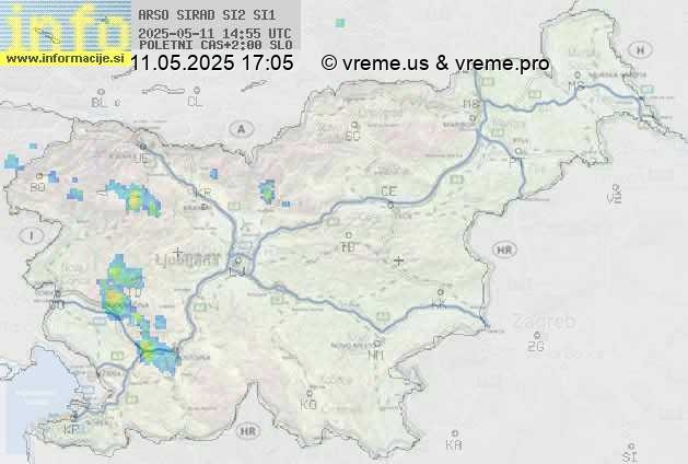Radarska karta padavin