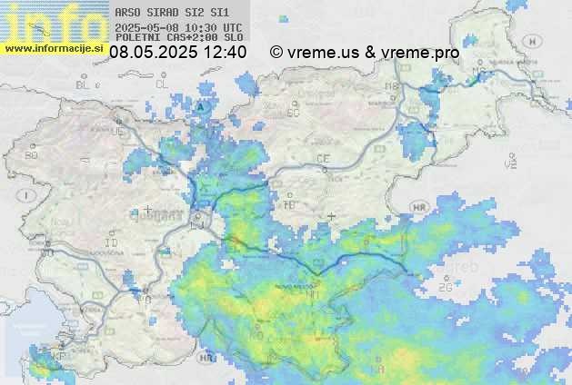 Radarska karta padavin