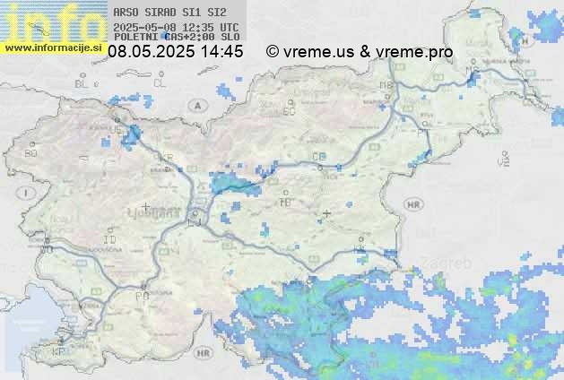 Radarska karta padavin