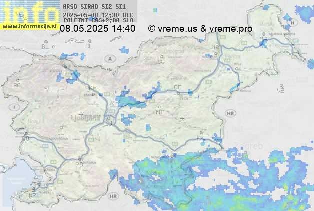 Radarska karta padavin