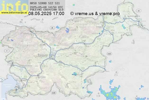 Radarska karta padavin
