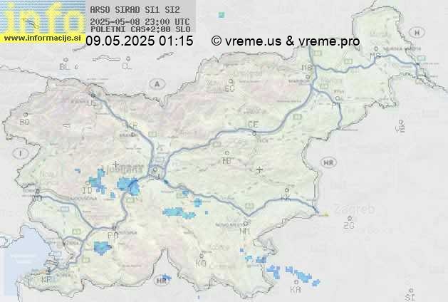Radarska karta padavin