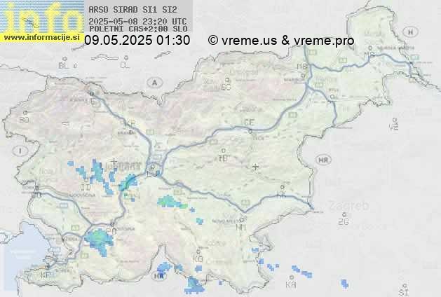 Radarska karta padavin