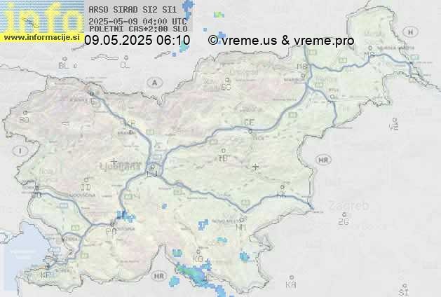 Radarska karta padavin