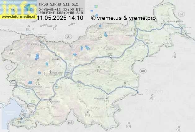 Radarska karta padavin