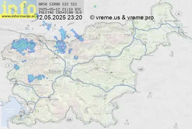 Radarska karta padavin