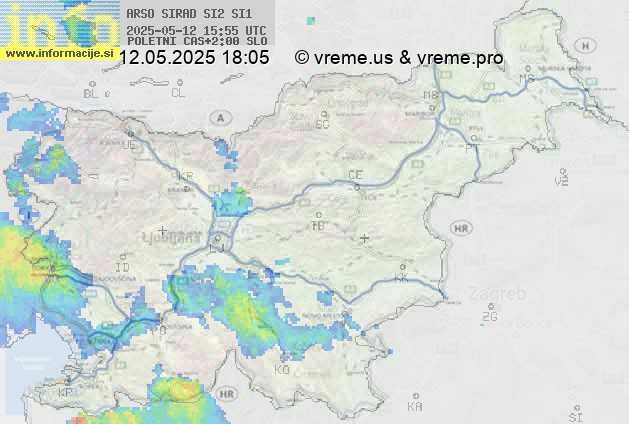 Radarska karta padavin