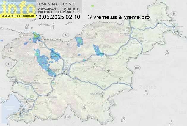 Radarska karta padavin