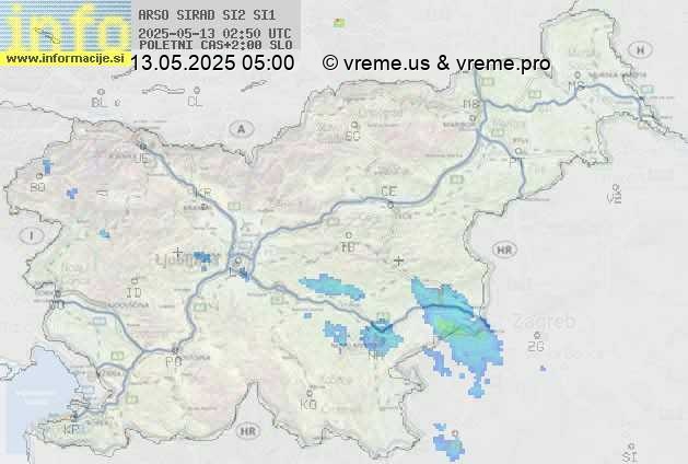 Radarska karta padavin