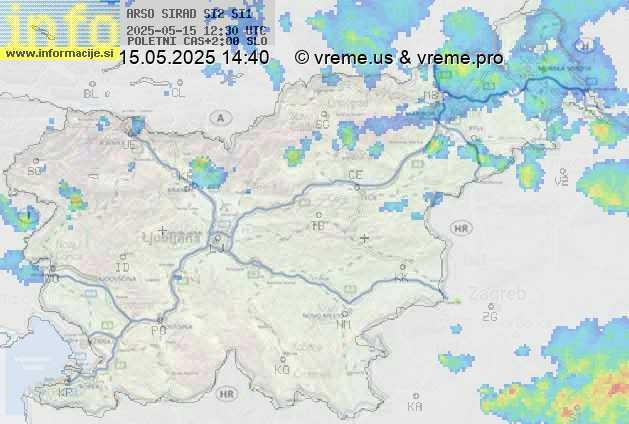 Radarska karta padavin