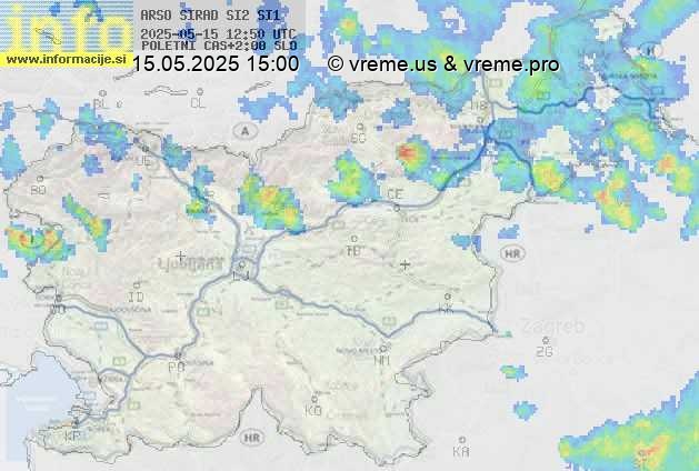 Radarska karta padavin