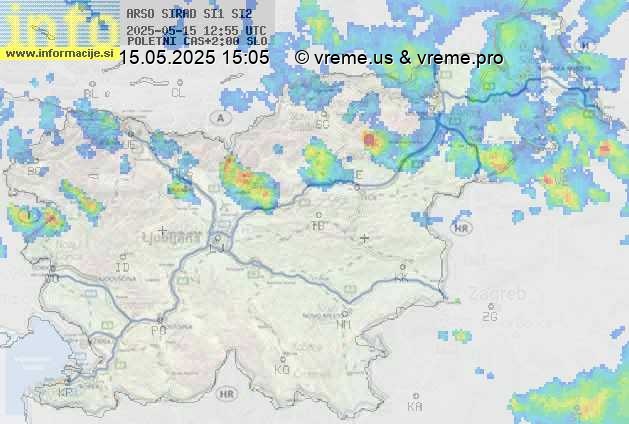 Radarska karta padavin