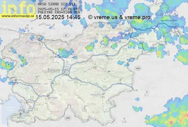 Radarska karta padavin