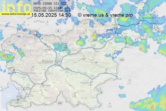 Radarska karta padavin