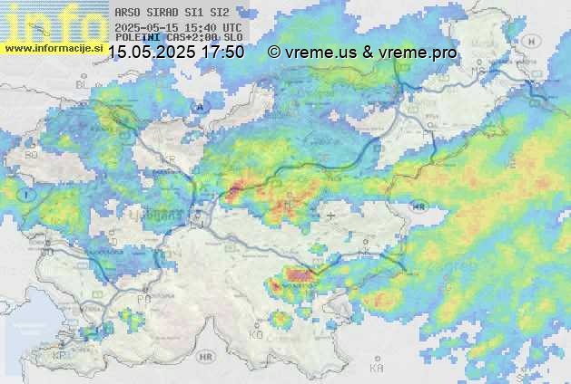 Radarska karta padavin