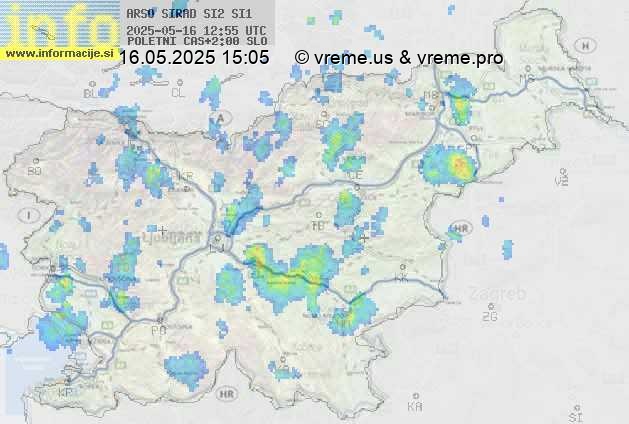 Radarska karta padavin