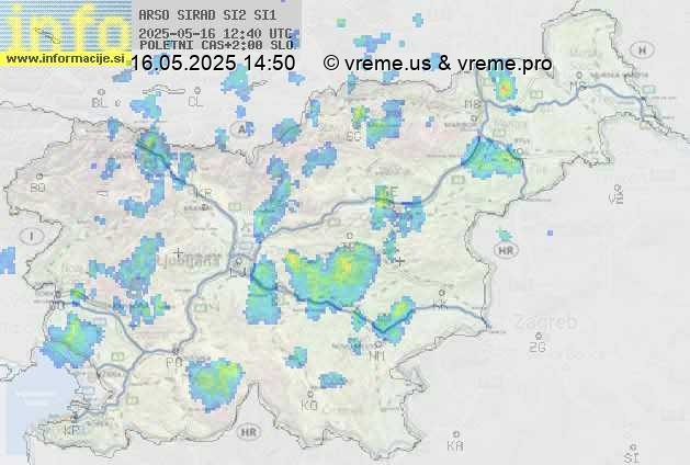Radarska karta padavin