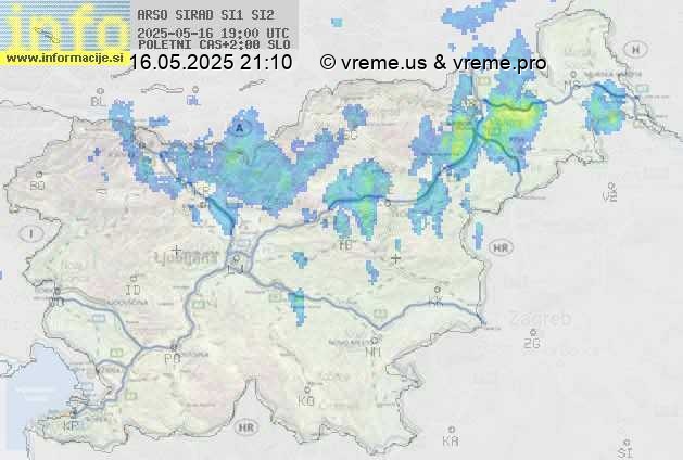 Radarska karta padavin