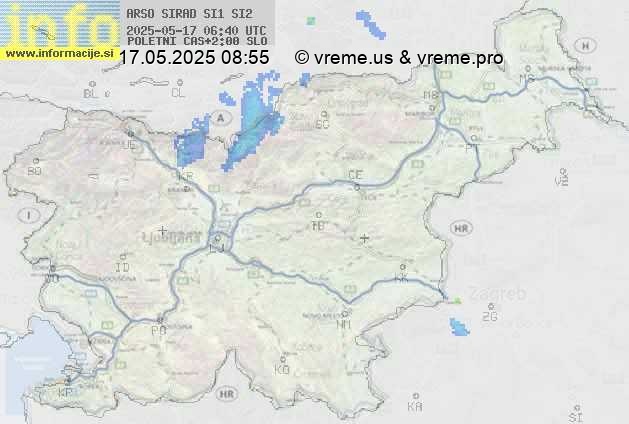 Radarska karta padavin