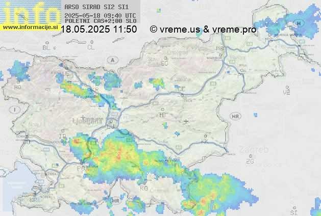 Radarska karta padavin