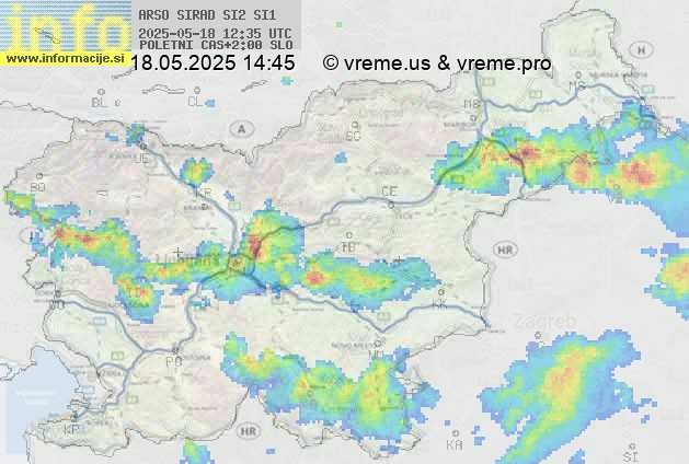 Radarska karta padavin