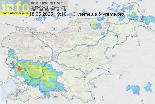 Radarska karta padavin