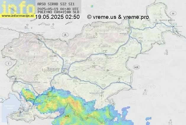 Radarska karta padavin