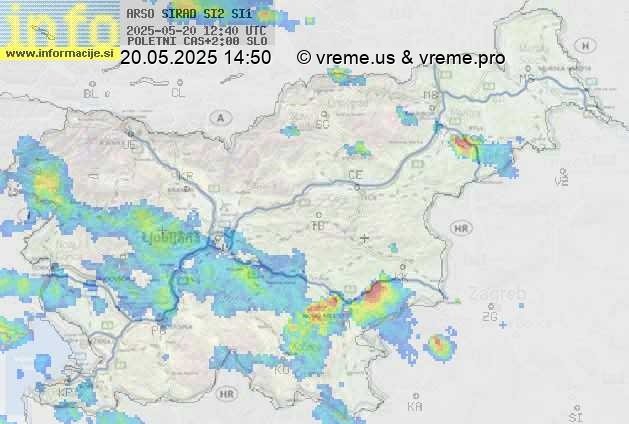 Radarska karta padavin