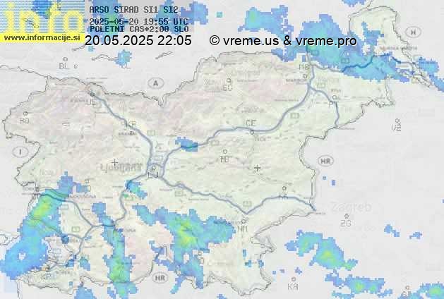 Radarska karta padavin