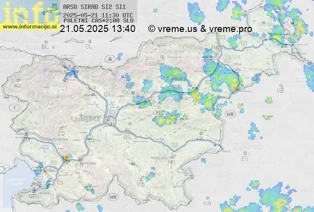 Radarska karta padavin