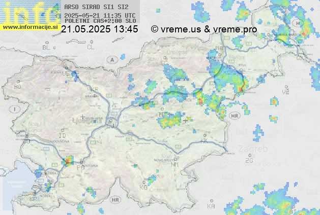 Radarska karta padavin