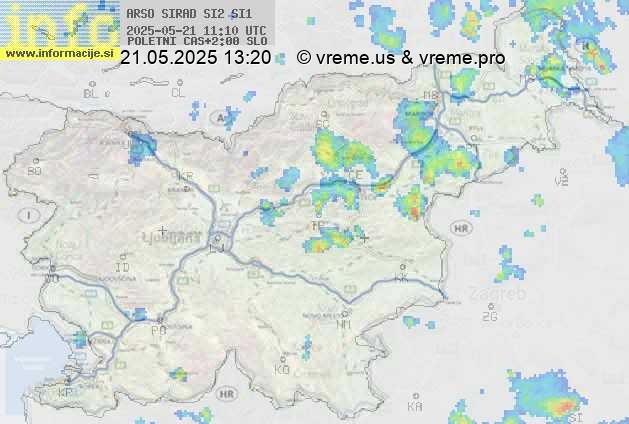 Radarska karta padavin