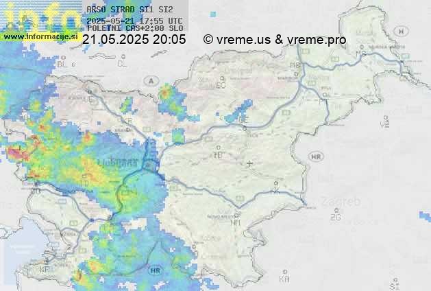 Radarska karta padavin