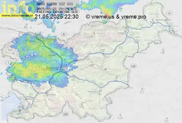 Radarska karta padavin
