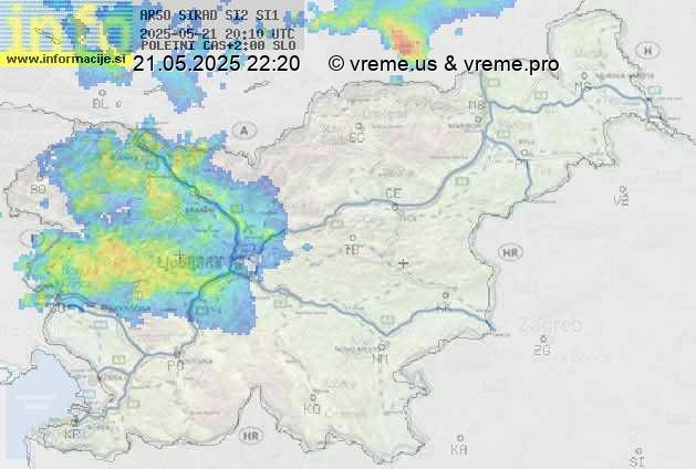 Radarska karta padavin