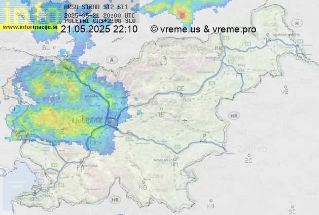 Radarska karta padavin
