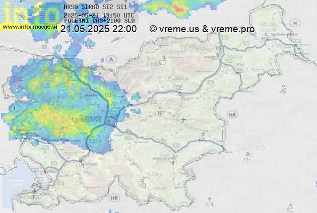 Radarska karta padavin