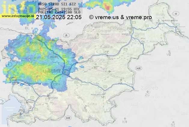 Radarska karta padavin