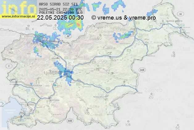 Radarska karta padavin