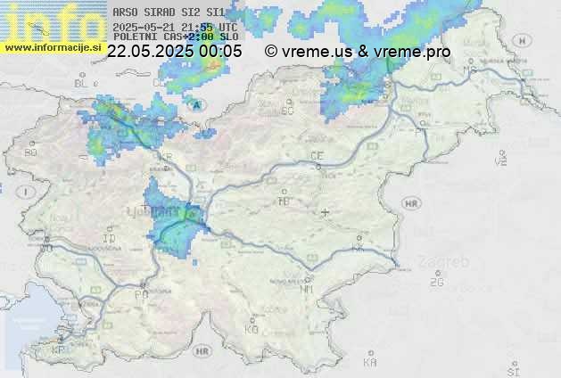 Radarska karta padavin