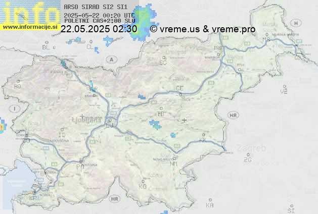 Radarska karta padavin