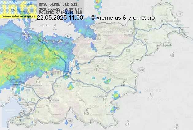 Radarska karta padavin