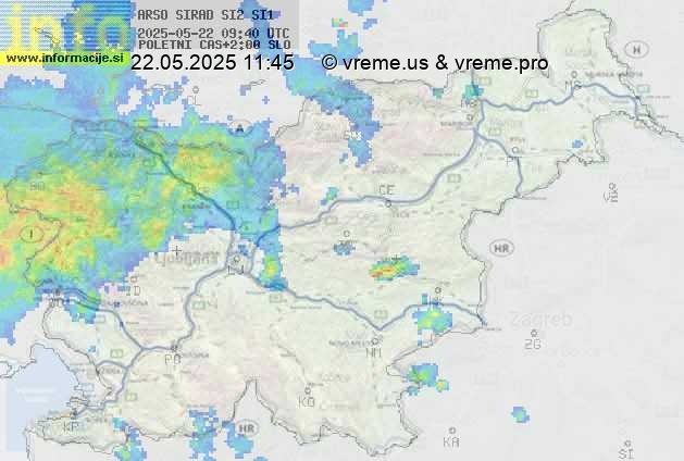 Radarska karta padavin