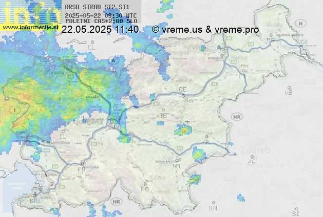 Radarska karta padavin