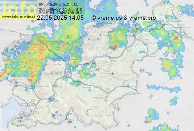 Radarska karta padavin