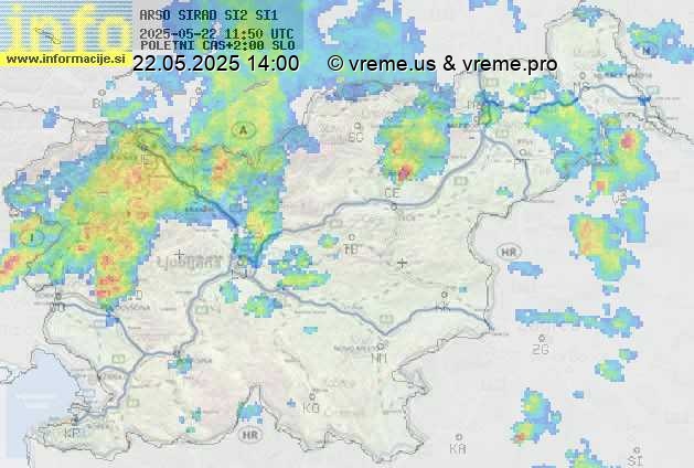 Radarska karta padavin