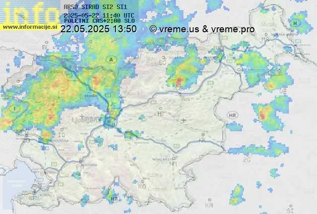 Radarska karta padavin