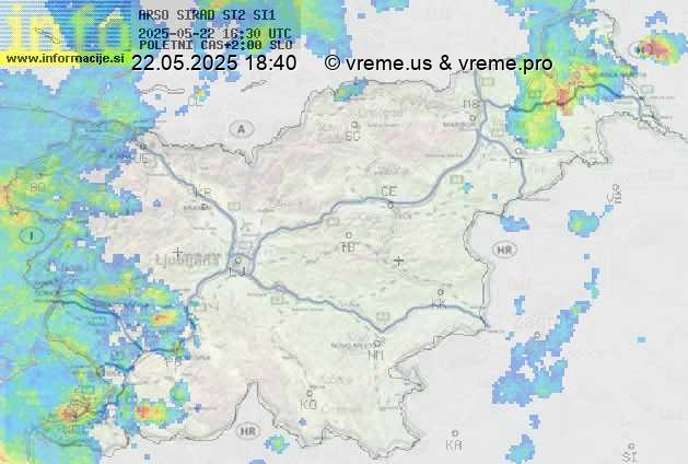 Radarska karta padavin