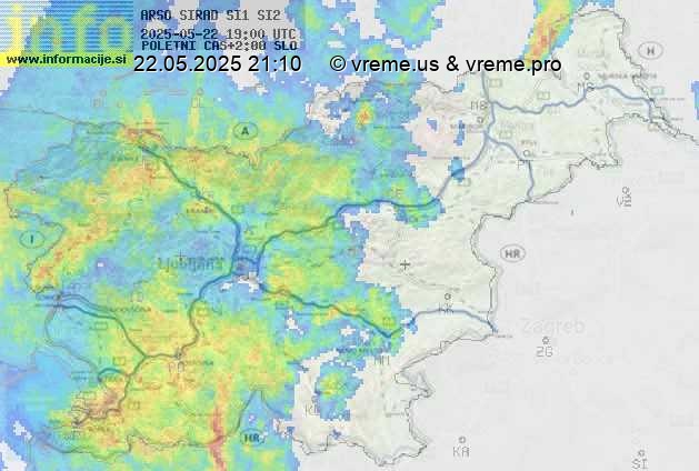 Radarska karta padavin